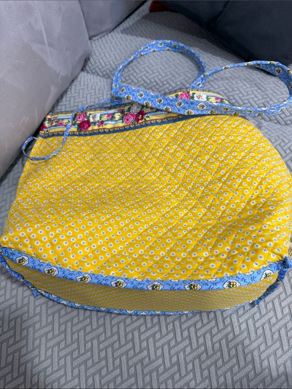 Vera Bradley Heritage Collection Original Tote Elizabeth Blue NWOT - Picture 11 of 12